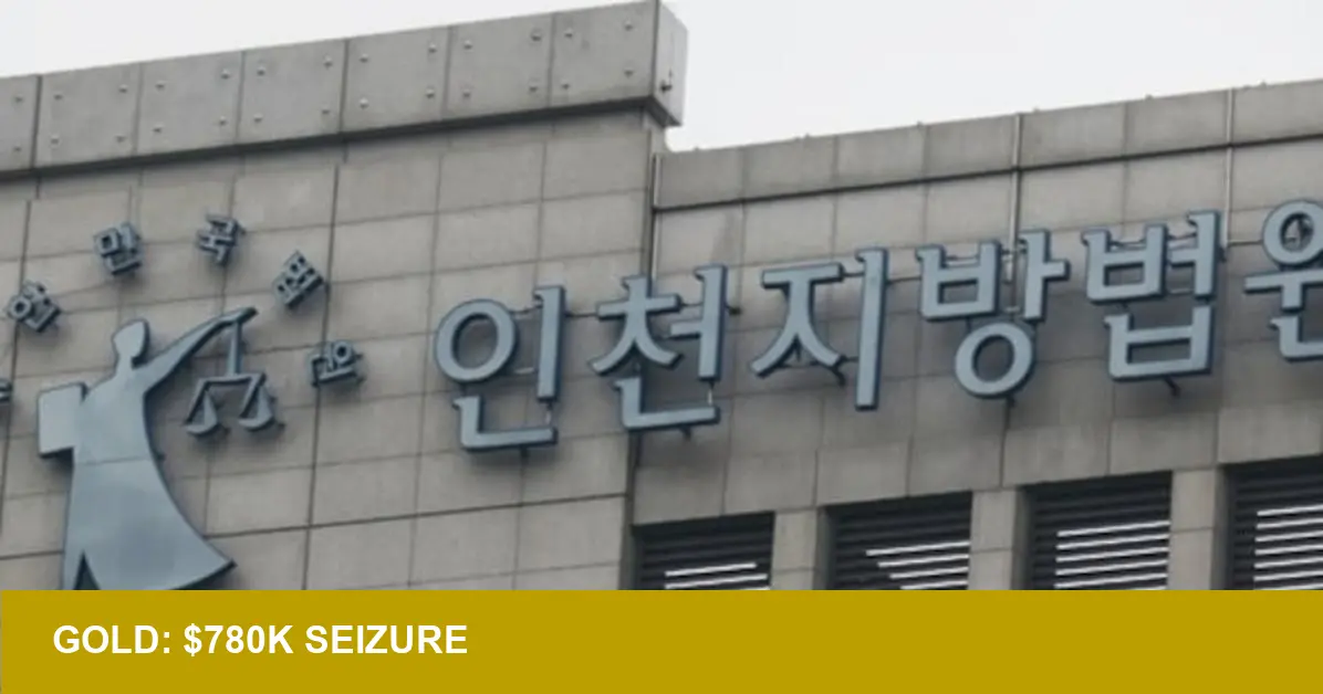 Incheon Gold Bust: The $780K Smuggling Verdict Raising Market Questions