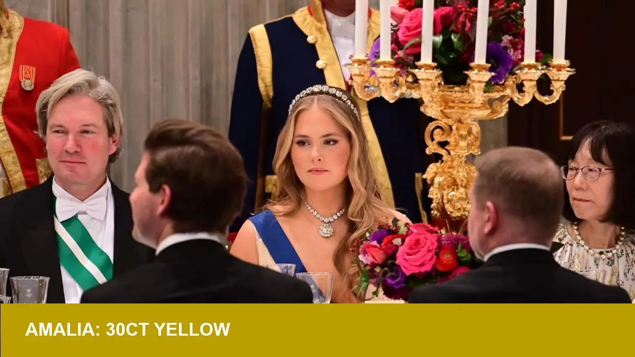 Princess Catharina‑Amalia Wears 30ct Yellow Diamond — Why It Matters?