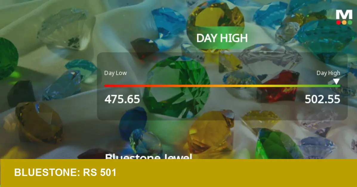 Bluestone Jewellery Surges 5.18% to Rs501 — Is Momentum Durable?