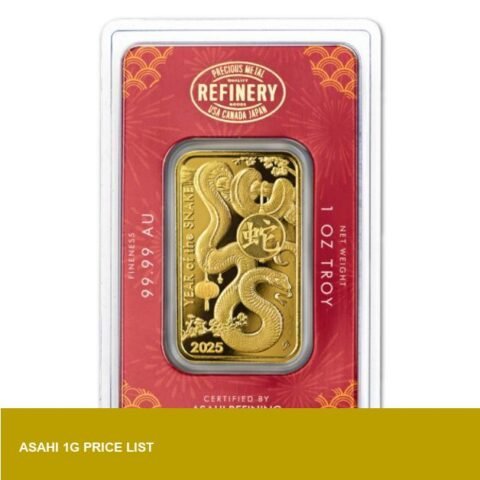 Asahi 1g Lunar Snake on JM Bullion AU list — tests small-format demand