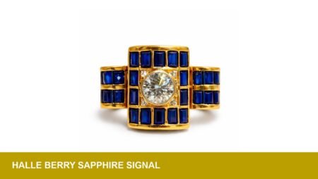 Halle Berry’s yellow‑gold sapphire ring signals retro bridal demand