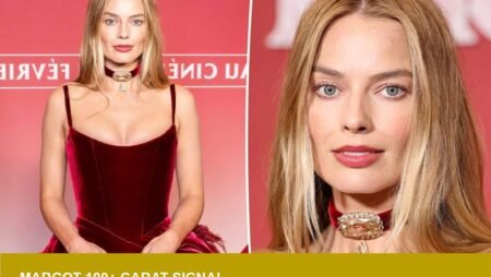 Margot Robbie’s 100+ carat piece at Paris premiere signals demand?