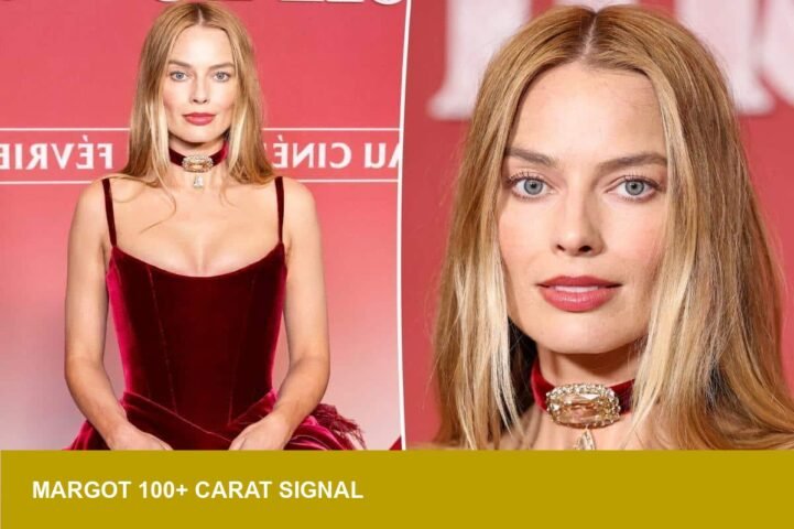 Margot Robbie’s 100+ carat piece at Paris premiere signals demand?