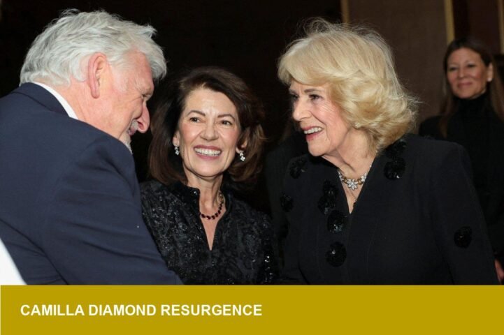 Queen Camilla revives diamond floral necklace at Hamnet screening
