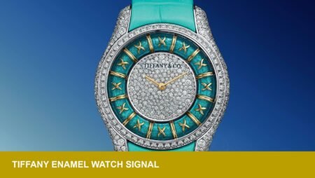 Tiffany 36mm Enamel watch channels Schlumberger – stacking cue