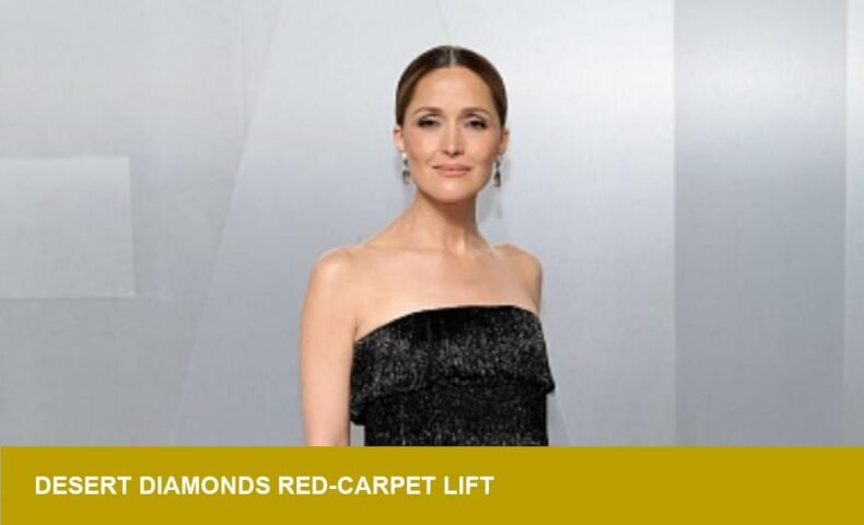 Desert diamonds on Rose Byrne at Vanity Fair: red‑carpet signal