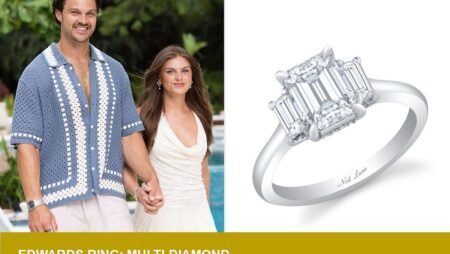 Jess Edwards’ ring with nearly 20 diamonds hints bridal styling shift