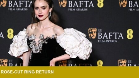 Lily Collins’ bezel-set rose-cut diamond resurfaces — resale risk