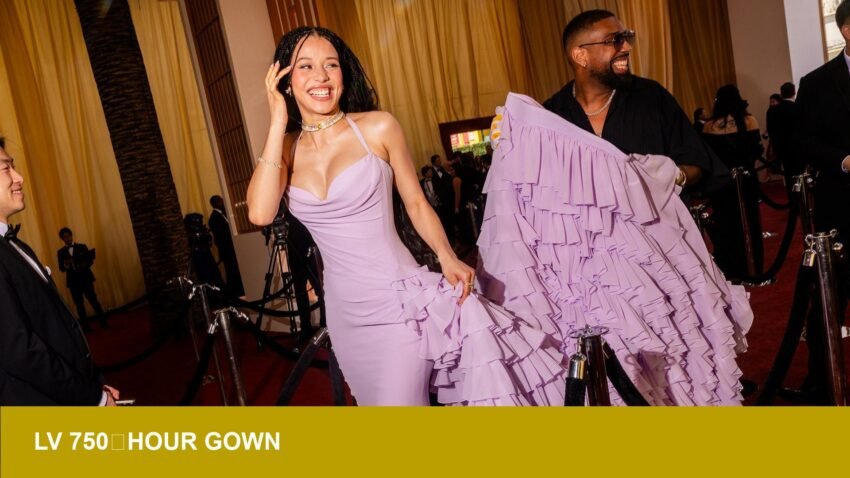 Chase Infiniti LV gown took 750 hours — signal for red‑carpet jewelry