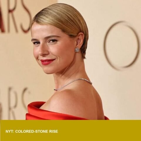 NYT Oscars looks: jewel tones and brooches signal retail shift
