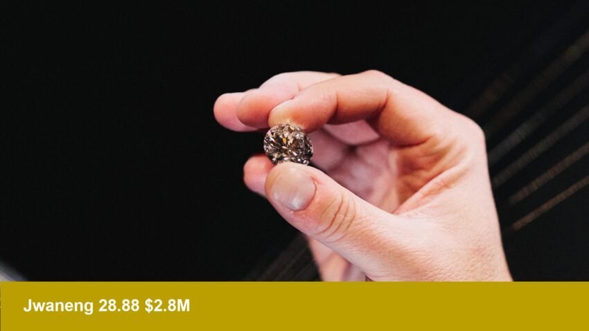 Sotheby's Jwaneng 28.88: Type IIa flawless, est. $2.8M — Market test