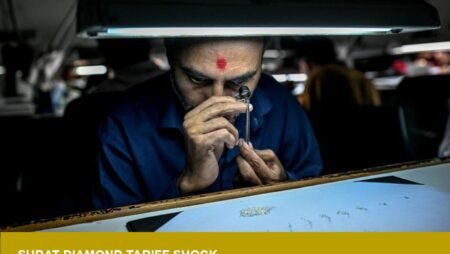 Surat diamond bourse emptied by US 50% tariffs — market strain for US trade
