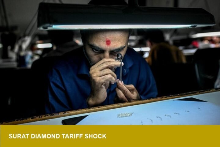 Surat diamond bourse emptied by US 50% tariffs — market strain for US trade
