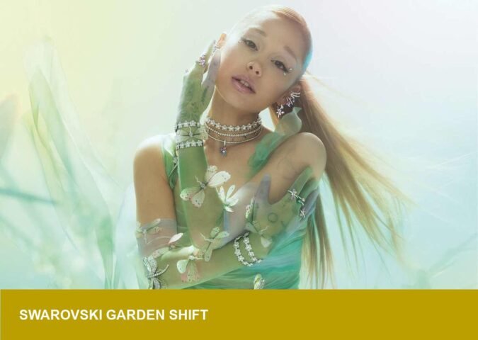 Swarovski’s Ariana Grande campaign leans into garden‑fairy aesthetic